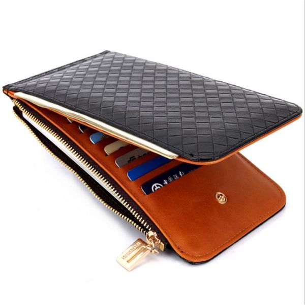 card holders style package women pu leather korea plaid business case phone holder female wallet long retro purse, Brown;gray
card holders style package women pu leather korea plaid business case phone holder female wallet long retro purse, Brown;gray