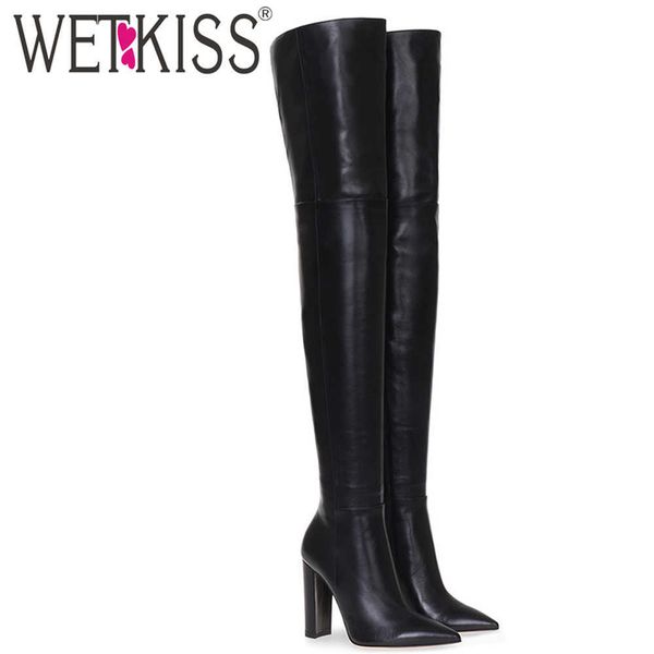 wetkiss thigh high boots women thick high heels over the knee boot pointed toe ladies party shoes woman night bar big size 210630, Black
wetkiss thigh high boots women thick high heels over the knee boot pointed toe ladies party shoes woman night bar big size 210630, Black