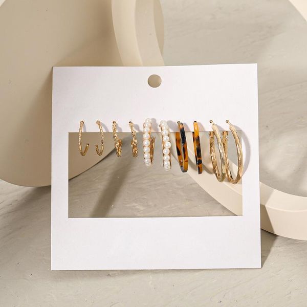 hoop & huggie european american retro pearl circle alloy pendant earrings for women 5 pairs set creative simple party acrylic girl, Golden;silver
hoop & huggie european american retro pearl circle alloy pendant earrings for women 5 pairs set creative simple party acrylic girl, Golden;silver