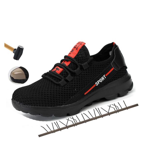 boots men's steel toe cap protective work shoes outdoor anti smashing men puncture proof safety sneakers plus size, Black
boots men's steel toe cap protective work shoes outdoor anti smashing men puncture proof safety sneakers plus size, Black