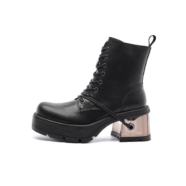 boots 2021 thick-soled women's british style breathable single thin thick with wild punk leather booties, Black
boots 2021 thick-soled women's british style breathable single thin thick with wild punk leather booties, Black