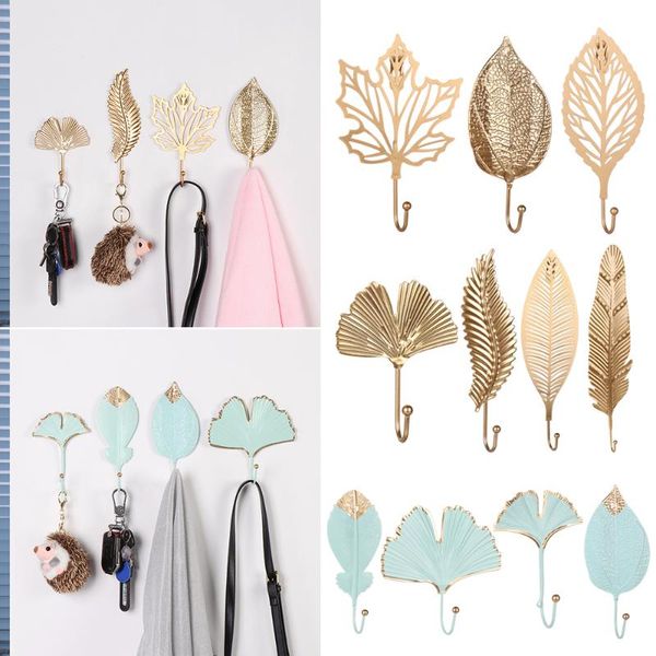 hooks & rails leaf shape wrought iron hook nordic style gold/green wall hanger hanging storage rack for towel clothes home organization
hooks & rails leaf shape wrought iron hook nordic style gold/green wall hanger hanging storage rack for towel clothes home organization