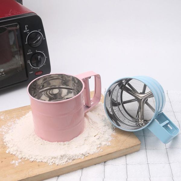 sugar bake tool handheld flour shaker stainless steel mesh sieve cup icing semi-automatic cake utensils cocoa powder baking & pastry tools
sugar bake tool handheld flour shaker stainless steel mesh sieve cup icing semi-automatic cake utensils cocoa powder baking & pastry tools