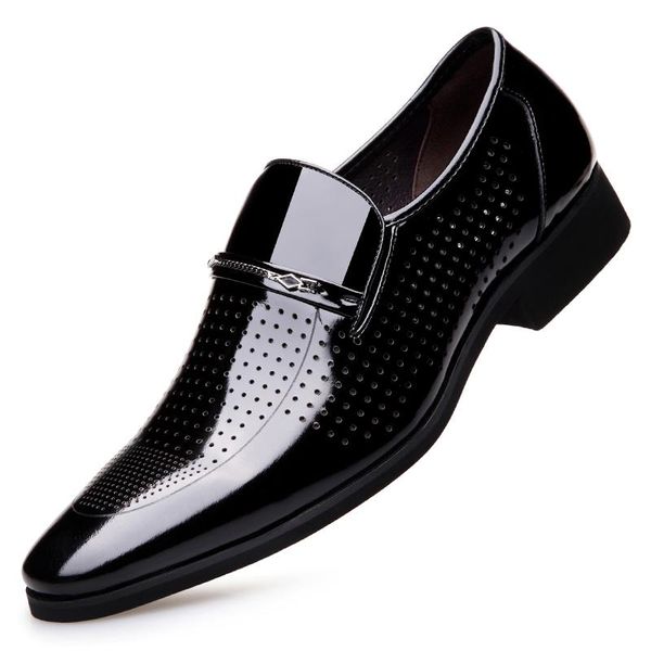 dress shoes summer leather hollow hole men fashion bright business breathable cool footwear loafers moccasins slip on s, Black
dress shoes summer leather hollow hole men fashion bright business breathable cool footwear loafers moccasins slip on s, Black
