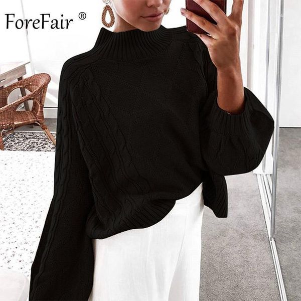 women's sweaters forefair winter turtleneck knitted sweater women autumn 2021 lantern sleeve plus size jumper solid casual oversize pul, White;black
women's sweaters forefair winter turtleneck knitted sweater women autumn 2021 lantern sleeve plus size jumper solid casual oversize pul, White;black