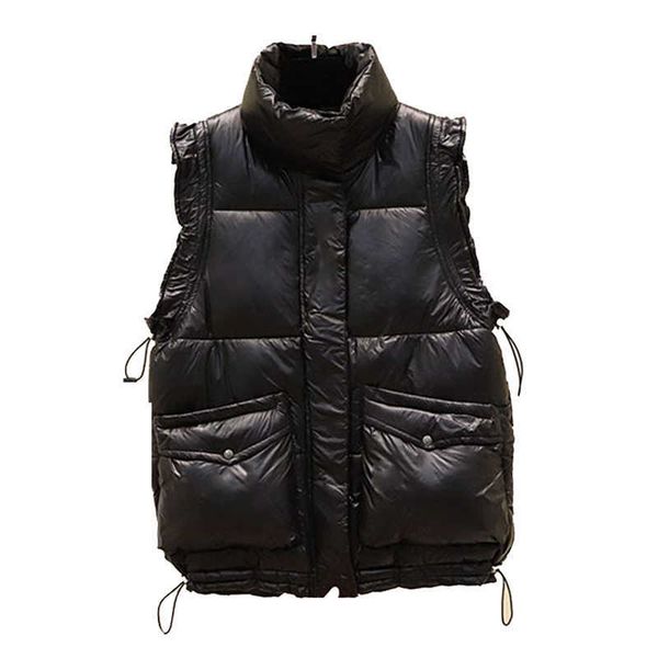 women fashion oversized body warmer vest vintage sleeveless light down female waistcoat chic 210531, Black;white
women fashion oversized body warmer vest vintage sleeveless light down female waistcoat chic 210531, Black;white