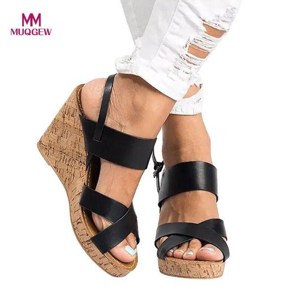 summer fashion shoes women wedges sandals peep toe breathable beach boho bukcle strap casual 8cm, Black
summer fashion shoes women wedges sandals peep toe breathable beach boho bukcle strap casual 8cm, Black