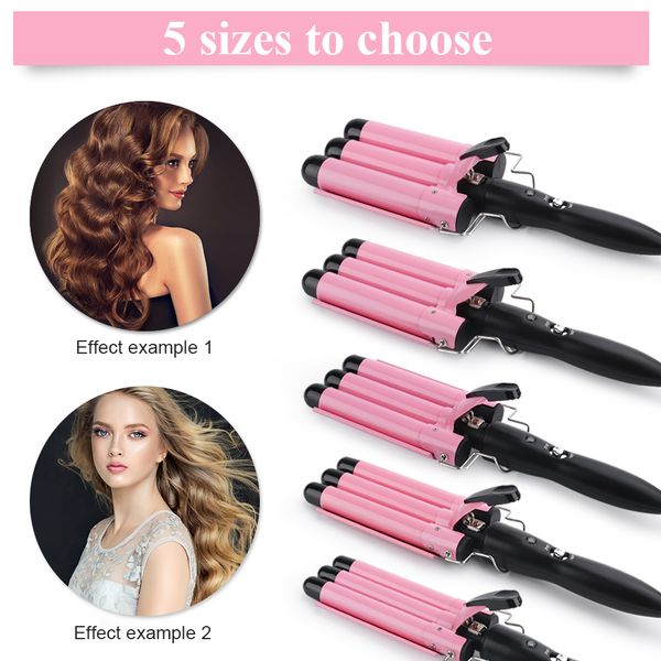 professional hair curlers ceramic triple barrel air curler wand triple barrel electric hair electric curling styling tools
professional hair curlers ceramic triple barrel air curler wand triple barrel electric hair electric curling styling tools
