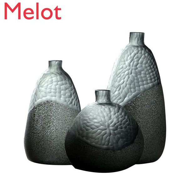 high-end artificial blown glass vase modern style study living room furnishings ornaments simple flower home decore vases 
high-end artificial blown glass vase modern style study living room furnishings ornaments simple flower home decore vases