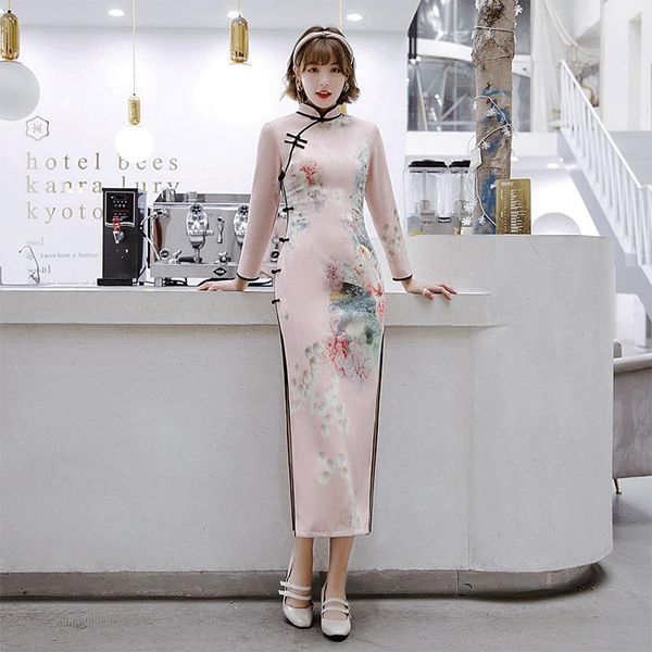 retro improved cheongsam chinese lady long sleeve dress elegant floral qipao vintage buckle women party dresses vestidos 12086 ethnic clothi, Red
retro improved cheongsam chinese lady long sleeve dress elegant floral qipao vintage buckle women party dresses vestidos 12086 ethnic clothi, Red