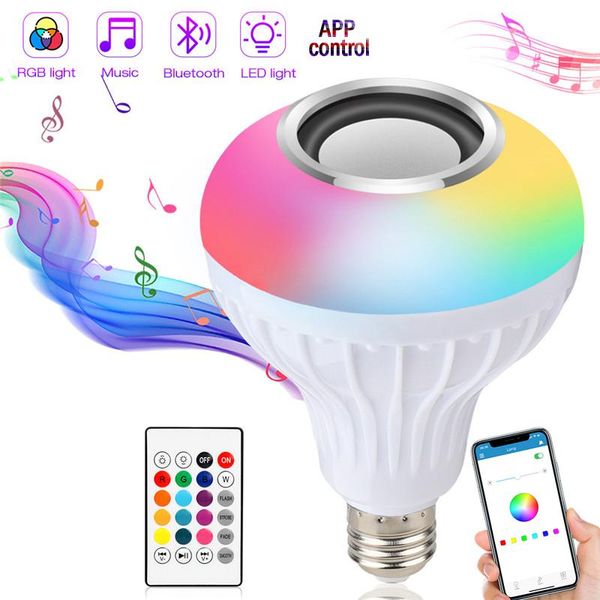 bulbs smart e27 rgb white bluetooth speaker led light bulb adjustable music wireless app and remote control xmas gift
bulbs smart e27 rgb white bluetooth speaker led light bulb adjustable music wireless app and remote control xmas gift