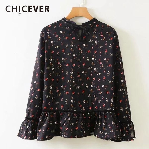 women's blouses & shirts chicever sweet flower print chiffon women shirt lace up bow collar petal sleeve loose slim female blouse 2021, White
women's blouses & shirts chicever sweet flower print chiffon women shirt lace up bow collar petal sleeve loose slim female blouse 2021, White