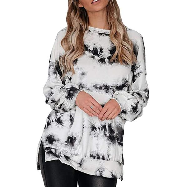 women plus size shirt fashion long sleeve o-neck print clothing autumn and spring ladies blouses women's sweaters, White;black
women plus size shirt fashion long sleeve o-neck print clothing autumn and spring ladies blouses women's sweaters, White;black