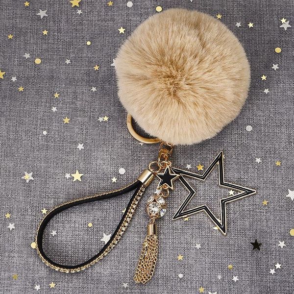 keychains re women fashion pompom ball keychain gold pentagram wallet accessories key ring car pendant decorate porte clef 2021, Silver
keychains re women fashion pompom ball keychain gold pentagram wallet accessories key ring car pendant decorate porte clef 2021, Silver