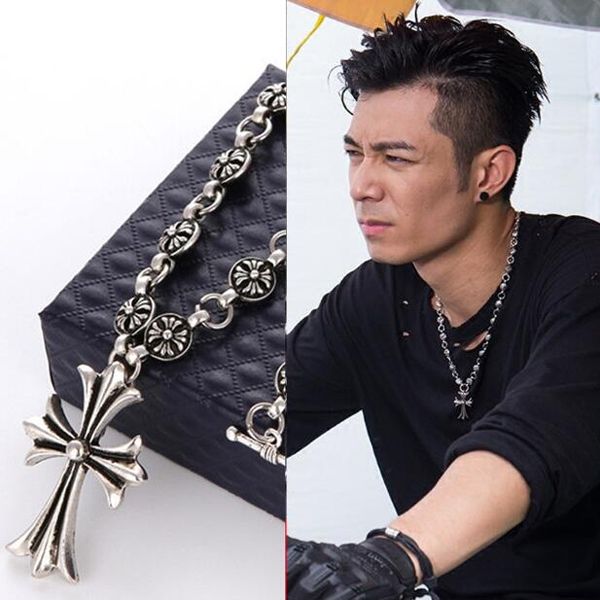 silver stainless steel vintage cross punk styles pendant necklaces titanium steels long sweater chain fashion party jewelry
silver stainless steel vintage cross punk styles pendant necklaces titanium steels long sweater chain fashion party jewelry