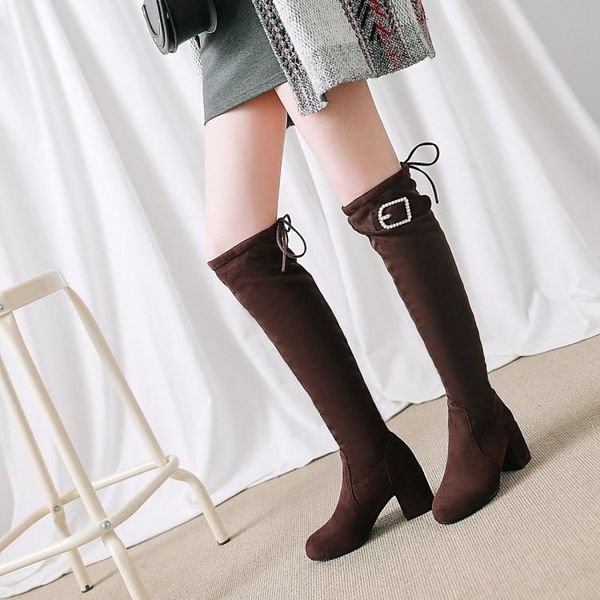 boots big size fashion of high-heeled women's with tie-up after knee-length buckle and strap-up jacket, Black
boots big size fashion of high-heeled women's with tie-up after knee-length buckle and strap-up jacket, Black