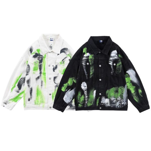 men's jackets hip hop fashion splash ink graffiti printed jeans jacket men cotton casual streetwear short style women denim coat 2021, Black;brown
men's jackets hip hop fashion splash ink graffiti printed jeans jacket men cotton casual streetwear short style women denim coat 2021, Black;brown
