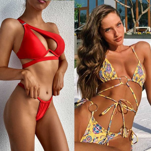 swimwear solid color bikinis pleated micro thong two piece bathing suit 2021 new women one shoulder bikini set push up swimsuit, White;black
swimwear solid color bikinis pleated micro thong two piece bathing suit 2021 new women one shoulder bikini set push up swimsuit, White;black