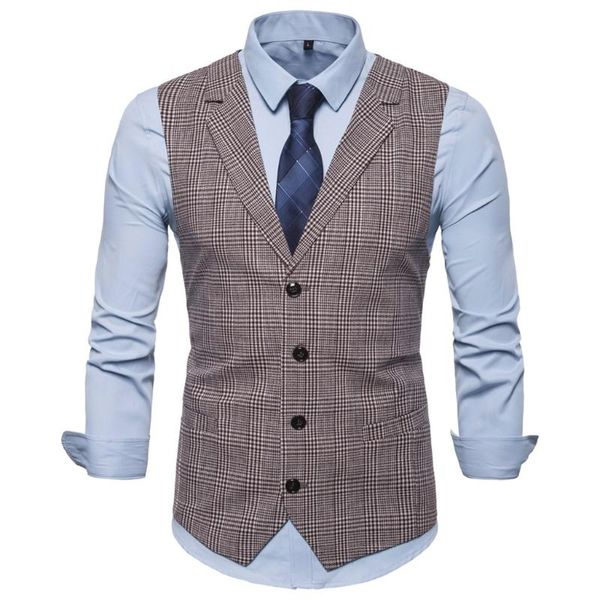 men's vests mens suit vest sleeveless male waistcoat slim fit business wedding classic masculino social blazer d90610, Black;white
men's vests mens suit vest sleeveless male waistcoat slim fit business wedding classic masculino social blazer d90610, Black;white