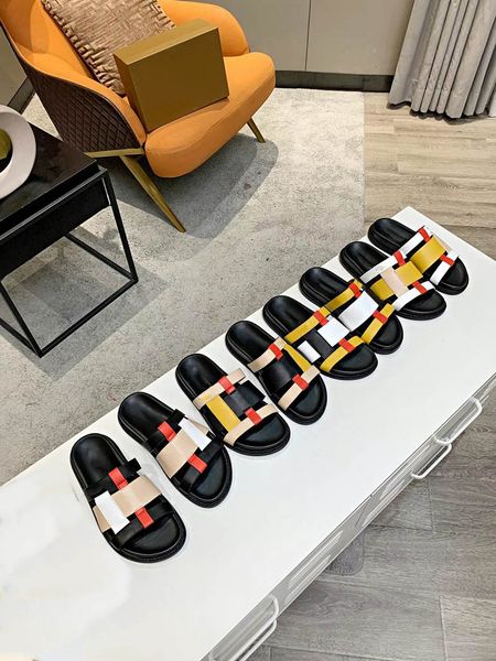 leather slippers 2021summer check pattern platform beach flat sandals patchwork women's designer shoes letters flip flopare 4-color siz, Black
leather slippers 2021summer check pattern platform beach flat sandals patchwork women's designer shoes letters flip flopare 4-color siz, Black