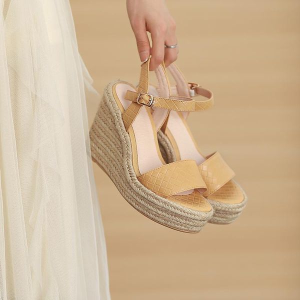 dress shoes mkkhou fashion sandals women summer straw woven platform wedge leather high-heeled women's, Black
dress shoes mkkhou fashion sandals women summer straw woven platform wedge leather high-heeled women's, Black