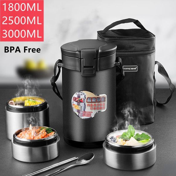 dinnerware sets 3000ml large capacity stainless steel thermal lunch box multi-layer portable storage container leakproof school bento
dinnerware sets 3000ml large capacity stainless steel thermal lunch box multi-layer portable storage container leakproof school bento