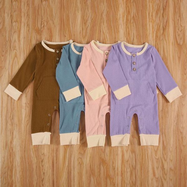 jumpsuits 2021 0-24m autumn infant baby girl boy knited playsuit patchwork button pocket long sleeve jumpsuit romper one piece, Blue
jumpsuits 2021 0-24m autumn infant baby girl boy knited playsuit patchwork button pocket long sleeve jumpsuit romper one piece, Blue