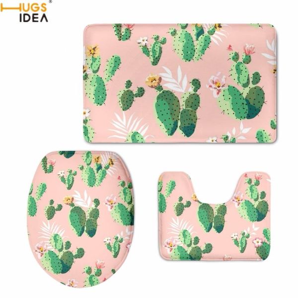 modern style green plants cactus print toilet seat covers bath accessories 3pcs set warm floor carpets washroom mat rug
modern style green plants cactus print toilet seat covers bath accessories 3pcs set warm floor carpets washroom mat rug