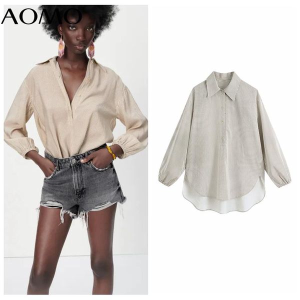 women's blouses & shirts aomo women vintage striped print oversized shirt long sleeve 2021 chic female casual loose ce214a, White
women's blouses & shirts aomo women vintage striped print oversized shirt long sleeve 2021 chic female casual loose ce214a, White