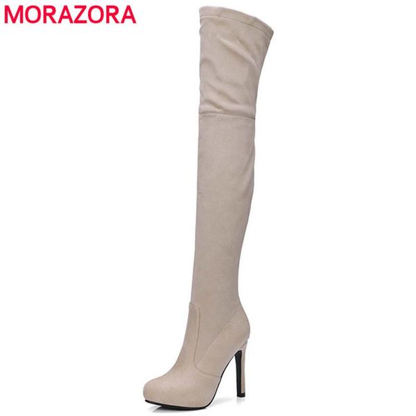 boots qplyxcoplus size 34-43 spuer high heels over the knee stretch flock solid zipper women ladies thigh boot, Black
boots qplyxcoplus size 34-43 spuer high heels over the knee stretch flock solid zipper women ladies thigh boot, Black