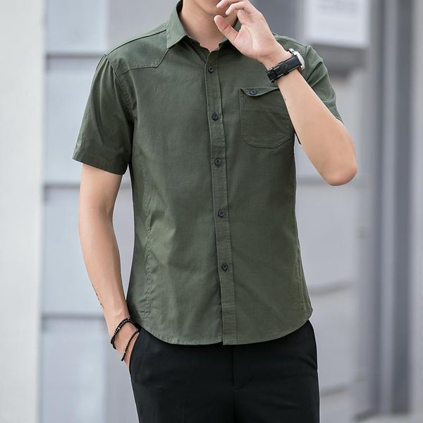 summer men's tooling military outdoor short sleeve shirt cotton casual inch trend versatile shirts, White;black
summer men's tooling military outdoor short sleeve shirt cotton casual inch trend versatile shirts, White;black