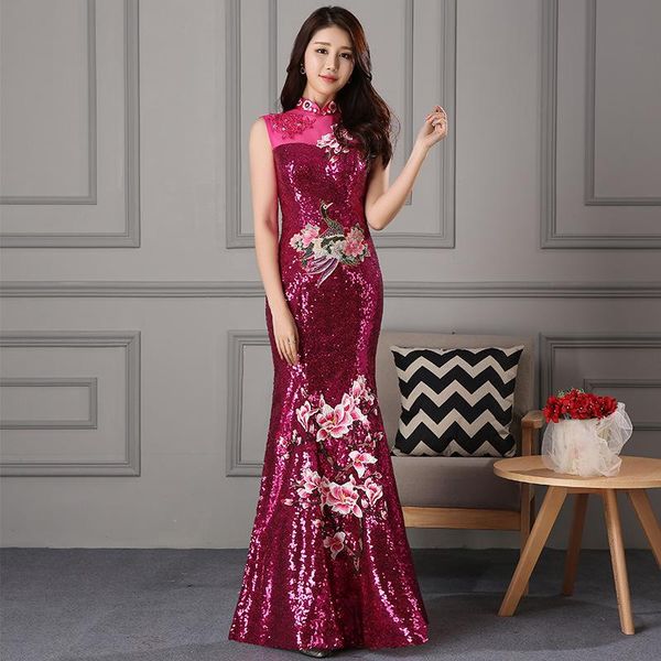 fashion party dress oriental women elegant slim cheongsam chinese style wedding long qipao luxury robe vestido xs-3xl ethnic clothing, Red
fashion party dress oriental women elegant slim cheongsam chinese style wedding long qipao luxury robe vestido xs-3xl ethnic clothing, Red