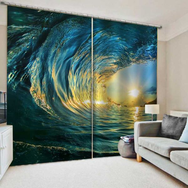 luxury blackout 3d curtains for living room bedding office blue waves window curtain & drapes
luxury blackout 3d curtains for living room bedding office blue waves window curtain & drapes