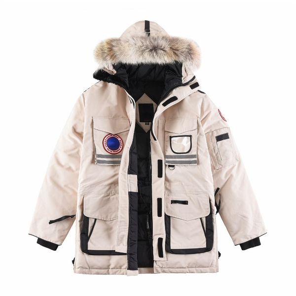 fashion women's bomber down jackets fur collar hooded thick long coats designer parkas warm windproof outwear, Black
fashion women's bomber down jackets fur collar hooded thick long coats designer parkas warm windproof outwear, Black