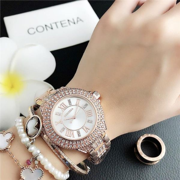 wristwatches luxury diamond watch women waterproof rose gold steel strap ladies wrist watches brand bracelet clock relogio feminino, Slivery;brown
wristwatches luxury diamond watch women waterproof rose gold steel strap ladies wrist watches brand bracelet clock relogio feminino, Slivery;brown