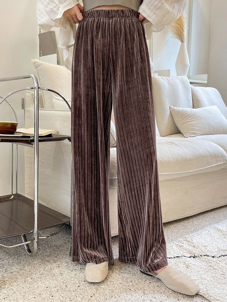 dazy high waist velvet wide leg pants b6md#, Black;white
dazy high waist velvet wide leg pants b6md#, Black;white
