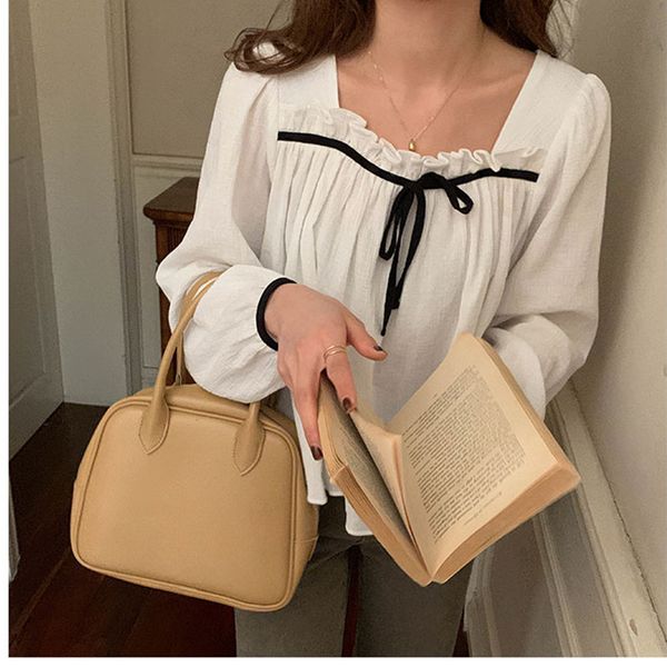 3colors 2021 spring autumn womens blouse korean style square collar office shirt women outwear coat (x1762, White
3colors 2021 spring autumn womens blouse korean style square collar office shirt women outwear coat (x1762, White