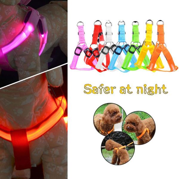 dog collars & leashes led collar vest pet supplies nylon safety harness flashing light leash rope belt
dog collars & leashes led collar vest pet supplies nylon safety harness flashing light leash rope belt