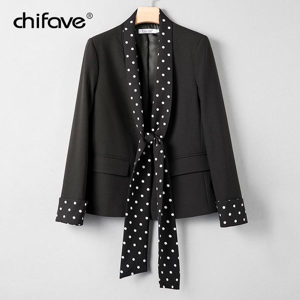 women's suits & blazers chifave women blazer 2021 winter fashion black casual plus size stitching wave point long tie business jacket, White;black
women's suits & blazers chifave women blazer 2021 winter fashion black casual plus size stitching wave point long tie business jacket, White;black