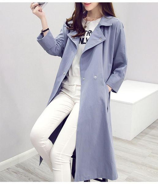 women's trench coats long windbreaker whom the 2021 spring thin section loose cultivate one's morality leisure waist fashion coat, Tan;black
women's trench coats long windbreaker whom the 2021 spring thin section loose cultivate one's morality leisure waist fashion coat, Tan;black