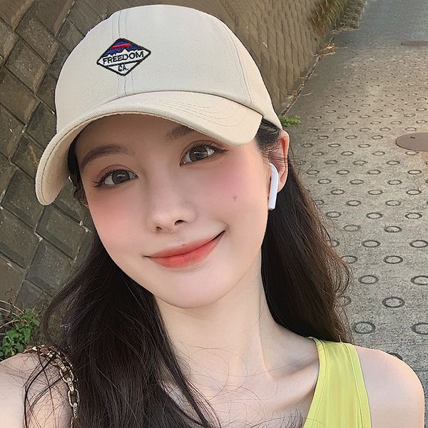 korean summer baseball cap female face small letter embroidery black curved brim sun hat male, Blue;gray
korean summer baseball cap female face small letter embroidery black curved brim sun hat male, Blue;gray