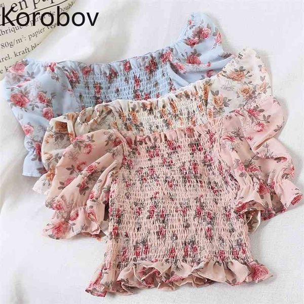 korobov korean slash neck off shoulder female shirt vintage flower ruffles summer blouses women flare sleeve blusas mujer 78320 210323, White
korobov korean slash neck off shoulder female shirt vintage flower ruffles summer blouses women flare sleeve blusas mujer 78320 210323, White