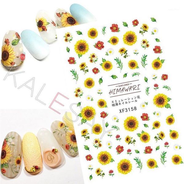 sunflower nail art stickers manicure design himawari 3d decals adhesive sticker lotus transfer foil wraps diy charms1, Black
sunflower nail art stickers manicure design himawari 3d decals adhesive sticker lotus transfer foil wraps diy charms1, Black