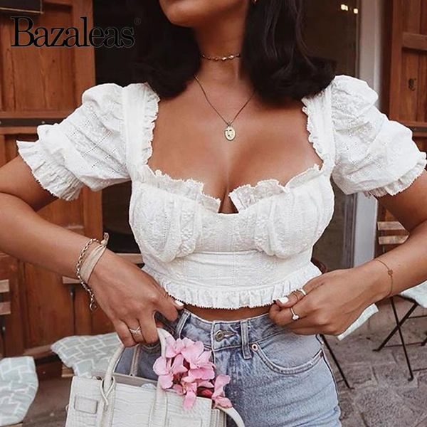 bazaleas white cotton cropped blusas mujer de moda floral embroidered shirts vintage women blouse crop women's blouses
bazaleas white cotton cropped blusas mujer de moda floral embroidered shirts vintage women blouse crop women's blouses