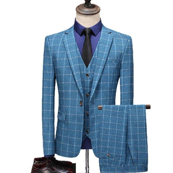 men's suits & blazers hight quality three pieces sets / men business casual suit jacket coat trousers pants vest waistcoat, White;black
men's suits & blazers hight quality three pieces sets / men business casual suit jacket coat trousers pants vest waistcoat, White;black