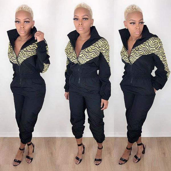 women's jumpsuits & rompers bodysuit tracksuit womens jumpsuit skinny patchwork print pockets slim long sleeve overalls combinaison fem, Black;white
women's jumpsuits & rompers bodysuit tracksuit womens jumpsuit skinny patchwork print pockets slim long sleeve overalls combinaison fem, Black;white