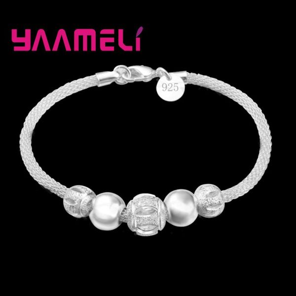 link, chain classical solid 925 sterling silver round shape bracelets crystal jewelry for women female present big discount, Black
link, chain classical solid 925 sterling silver round shape bracelets crystal jewelry for women female present big discount, Black