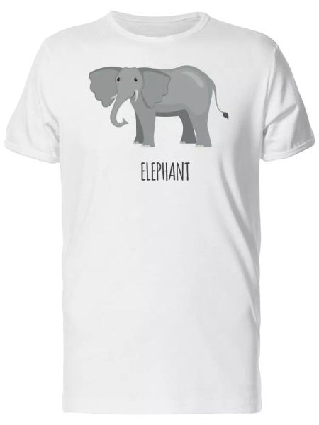 Cute Illustration Of An Elephant Men's Tee -Image by Shutterstock, White;black
Cute Illustration Of An Elephant Men's Tee -Image by Shutterstock, White;black