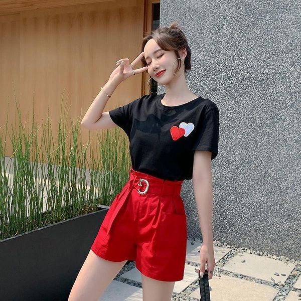 women's tracksuits women 2021 summer fashion two-piece sets female floral embroidery pullover ladies loose wide legs shorts suits m127, Gray
women's tracksuits women 2021 summer fashion two-piece sets female floral embroidery pullover ladies loose wide legs shorts suits m127, Gray