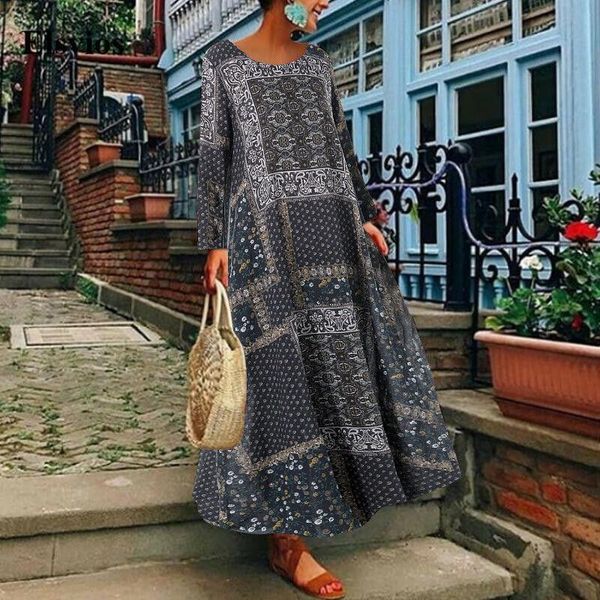 casual dresses vestido spring o neck loose long dress autumn sleeve lady maxi retro harajuku pattern print a-line party, Black;gray
casual dresses vestido spring o neck loose long dress autumn sleeve lady maxi retro harajuku pattern print a-line party, Black;gray